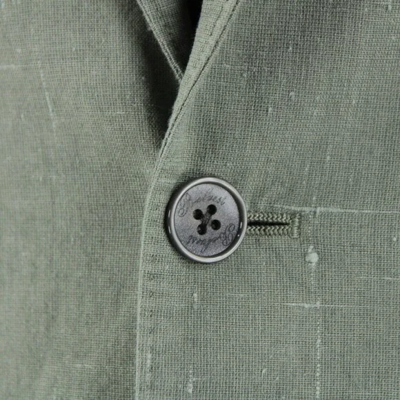 Belvest NWT Cotton / Linen / Silk Blend Sport Coat Size 50R (40R US) In Green